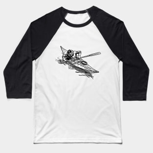 Kayak Rolling Baseball T-Shirt